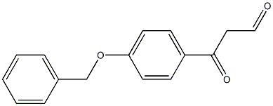 3-[4-(benzyloxy)phenyl]-3-oxopropanal Structure