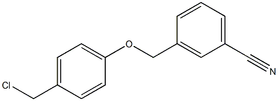 3-[4-(chloromethyl)phenoxymethyl]benzonitrile,,结构式