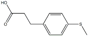 3-[4-(methylsulfanyl)phenyl]propanoic acid Structure