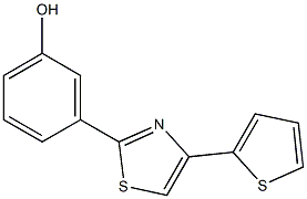 3-[4-(thiophen-2-yl)-1,3-thiazol-2-yl]phenol|