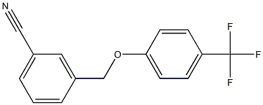 3-[4-(trifluoromethyl)phenoxymethyl]benzonitrile Structure