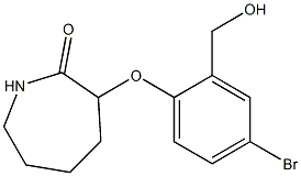 3-[4-bromo-2-(hydroxymethyl)phenoxy]azepan-2-one Structure