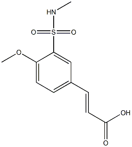 3-[4-methoxy-3-(methylsulfamoyl)phenyl]prop-2-enoic acid|