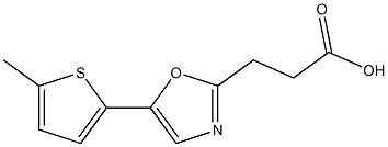 3-[5-(5-methylthiophen-2-yl)-1,3-oxazol-2-yl]propanoic acid Structure