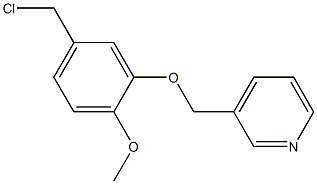 3-[5-(chloromethyl)-2-methoxyphenoxymethyl]pyridine 结构式