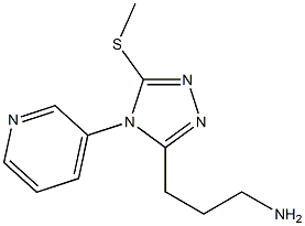 3-[5-(methylthio)-4-pyridin-3-yl-4H-1,2,4-triazol-3-yl]propan-1-amine Structure