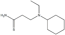 3-[cyclohexyl(ethyl)amino]propanethioamide Struktur