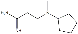 3-[cyclopentyl(methyl)amino]propanimidamide,,结构式