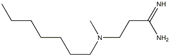 3-[heptyl(methyl)amino]propanimidamide 化学構造式