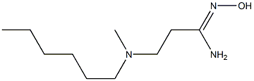  3-[hexyl(methyl)amino]-N'-hydroxypropanimidamide