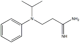 3-[isopropyl(phenyl)amino]propanimidamide Structure