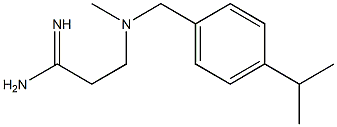 3-[methyl({[4-(propan-2-yl)phenyl]methyl})amino]propanimidamide 化学構造式