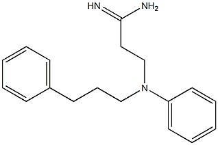 3-[phenyl(3-phenylpropyl)amino]propanimidamide|