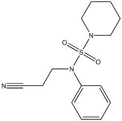 3-[phenyl(piperidine-1-sulfonyl)amino]propanenitrile