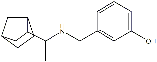 3-{[(1-{bicyclo[2.2.1]heptan-2-yl}ethyl)amino]methyl}phenol Structure