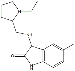 3-{[(1-ethylpyrrolidin-2-yl)methyl]amino}-5-methyl-2,3-dihydro-1H-indol-2-one|