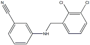 3-{[(2,3-dichlorophenyl)methyl]amino}benzonitrile 化学構造式