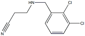 3-{[(2,3-dichlorophenyl)methyl]amino}propanenitrile Structure