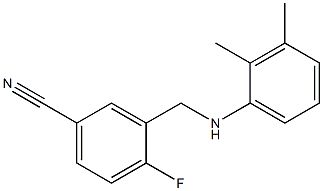 3-{[(2,3-dimethylphenyl)amino]methyl}-4-fluorobenzonitrile Structure