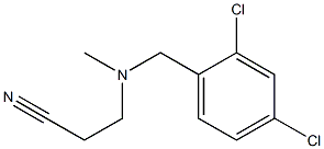 3-{[(2,4-dichlorophenyl)methyl](methyl)amino}propanenitrile Structure