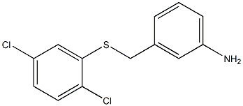 3-{[(2,5-dichlorophenyl)sulfanyl]methyl}aniline,,结构式