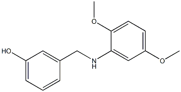 3-{[(2,5-dimethoxyphenyl)amino]methyl}phenol Structure