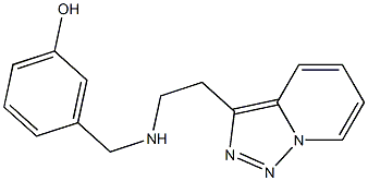 3-{[(2-{[1,2,4]triazolo[3,4-a]pyridin-3-yl}ethyl)amino]methyl}phenol Structure