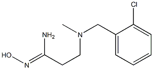 3-{[(2-chlorophenyl)methyl](methyl)amino}-N'-hydroxypropanimidamide Structure