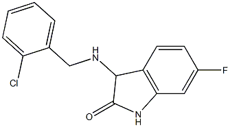 3-{[(2-chlorophenyl)methyl]amino}-6-fluoro-2,3-dihydro-1H-indol-2-one Structure