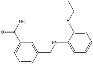 3-{[(2-ethoxyphenyl)amino]methyl}benzamide,,结构式