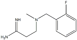 3-{[(2-fluorophenyl)methyl](methyl)amino}propanimidamide Struktur