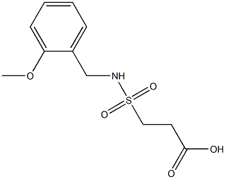 3-{[(2-methoxyphenyl)methyl]sulfamoyl}propanoic acid Structure