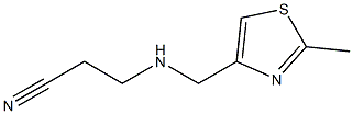 3-{[(2-methyl-1,3-thiazol-4-yl)methyl]amino}propanenitrile