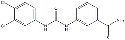3-{[(3,4-dichlorophenyl)carbamoyl]amino}benzene-1-carbothioamide Structure