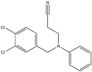 3-{[(3,4-dichlorophenyl)methyl](phenyl)amino}propanenitrile Structure