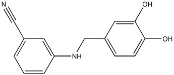 3-{[(3,4-dihydroxyphenyl)methyl]amino}benzonitrile