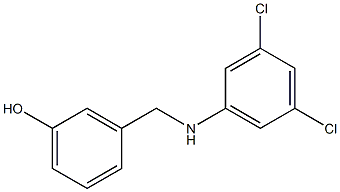 3-{[(3,5-dichlorophenyl)amino]methyl}phenol 化学構造式