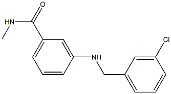 3-{[(3-chlorophenyl)methyl]amino}-N-methylbenzamide Struktur