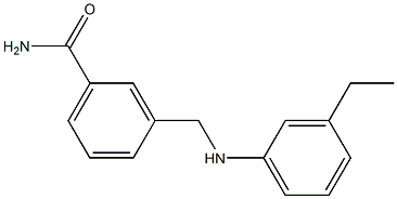 3-{[(3-ethylphenyl)amino]methyl}benzamide Struktur