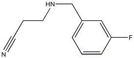 3-{[(3-fluorophenyl)methyl]amino}propanenitrile