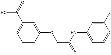 3-{[(3-methylphenyl)carbamoyl]methoxy}benzoic acid 结构式