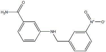 3-{[(3-nitrophenyl)methyl]amino}benzamide|