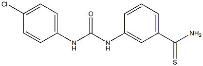 3-{[(4-chlorophenyl)carbamoyl]amino}benzene-1-carbothioamide Structure