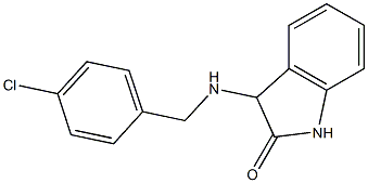 3-{[(4-chlorophenyl)methyl]amino}-2,3-dihydro-1H-indol-2-one Structure