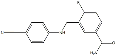 3-{[(4-cyanophenyl)amino]methyl}-4-fluorobenzamide Structure