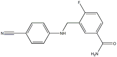 3-{[(4-cyanophenyl)amino]methyl}-4-fluorobenzamide|