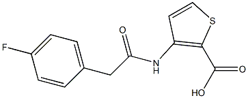 3-{[(4-fluorophenyl)acetyl]amino}thiophene-2-carboxylic acid