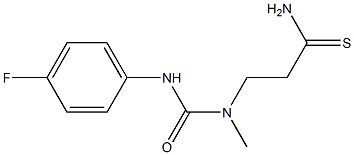 3-{[(4-fluorophenyl)carbamoyl](methyl)amino}propanethioamide|