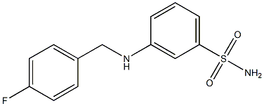 3-{[(4-fluorophenyl)methyl]amino}benzene-1-sulfonamide Structure