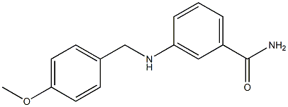 3-{[(4-methoxyphenyl)methyl]amino}benzamide Structure